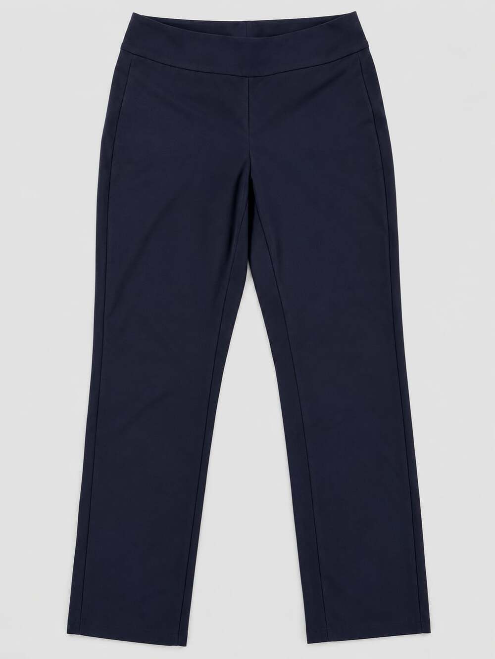 Tribal Navy Blue Pull-On Pants Size 6 Stretch Slim Straight Leg Workwear